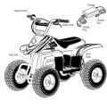 Upbeat 350W ATV elétrico para crianças